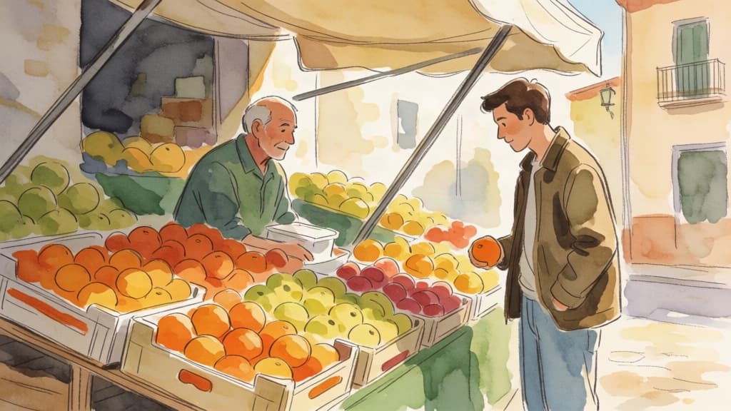 Una mañana en el mercado