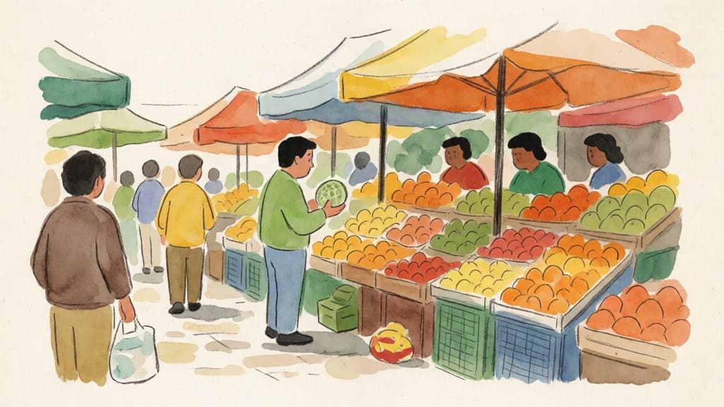 Un día en el mercado