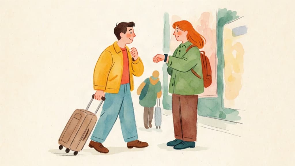 Un imprévu à la gare