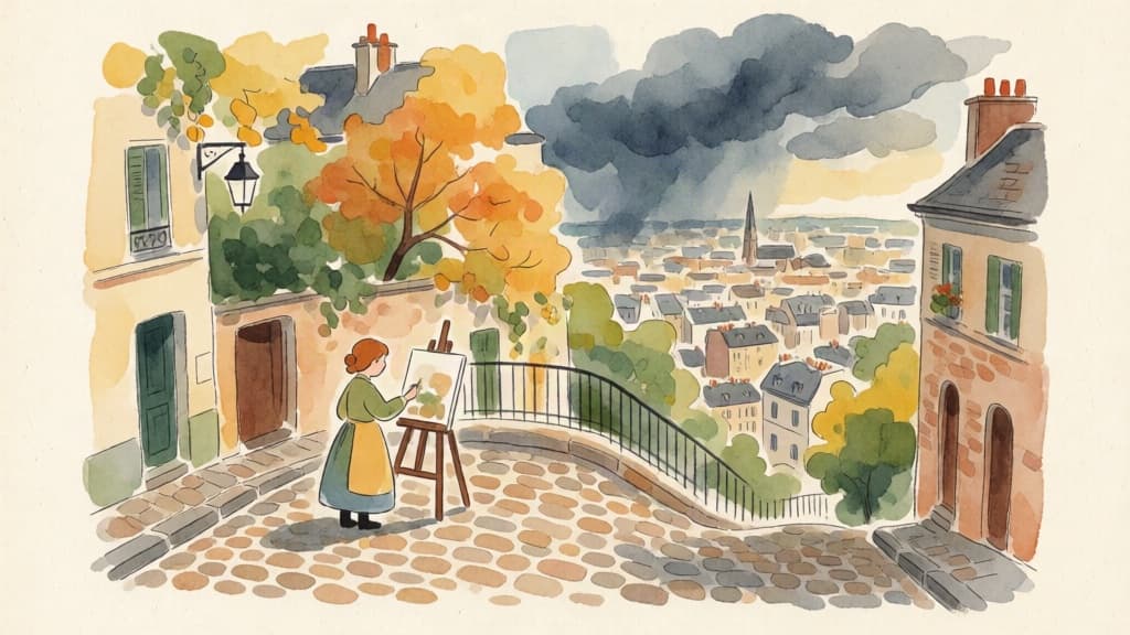 Une toile face à l'orage